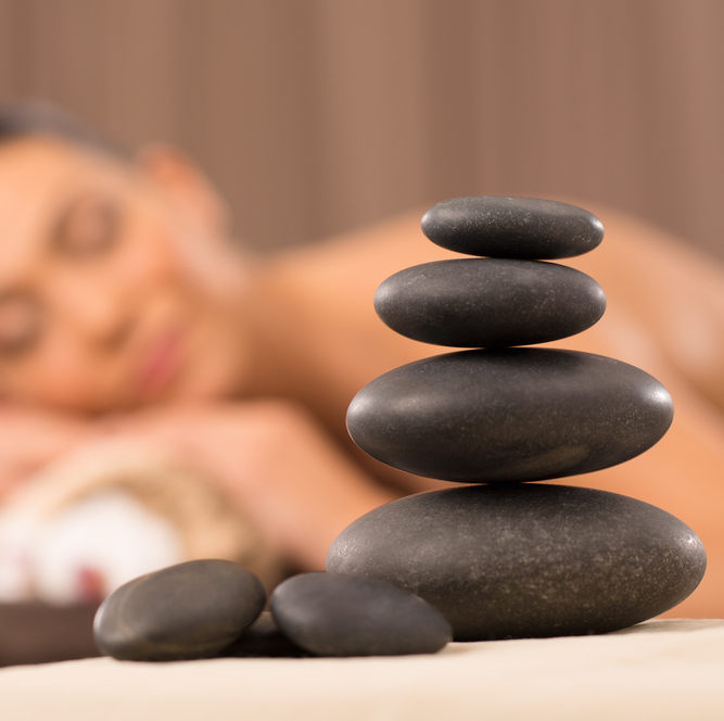 Pile Of Hot Stones Massage Nürtingen - hot stone